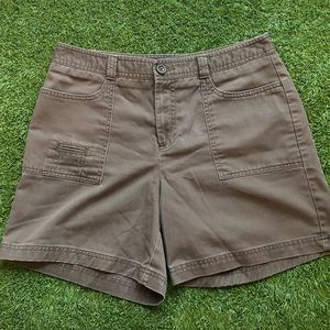 Brown cargo shorts